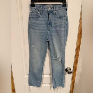 Madewell High Rise Light Blue Jeans